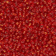 Miyuki seed beads 11/0 - Flame red silver lined 11-10